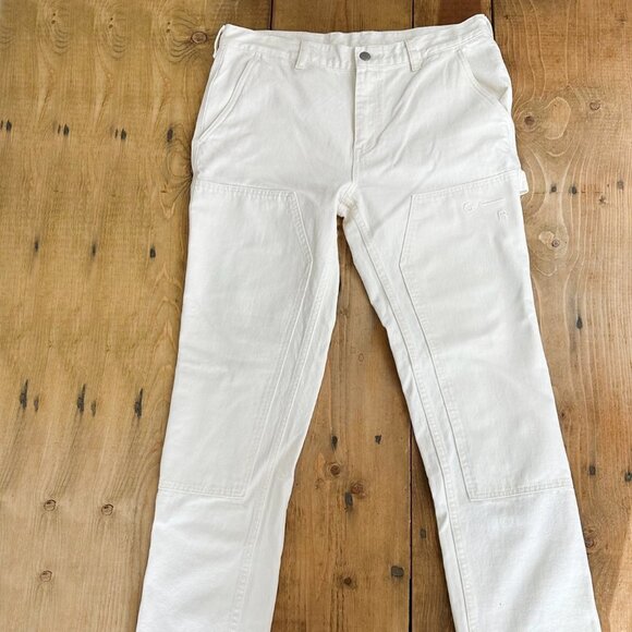 Pacsun Colour Range Carpenter Jeans Pants White M Waist 36 Recycled - Picture 7 of 11